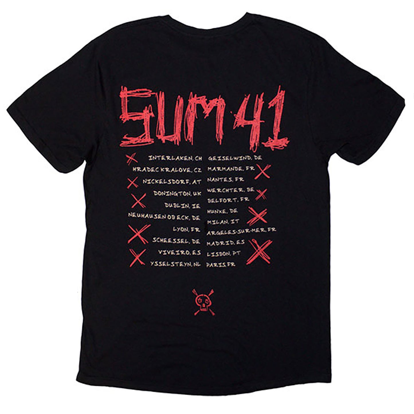 Tour '24 Fuck Sum 41 T-shirt Back