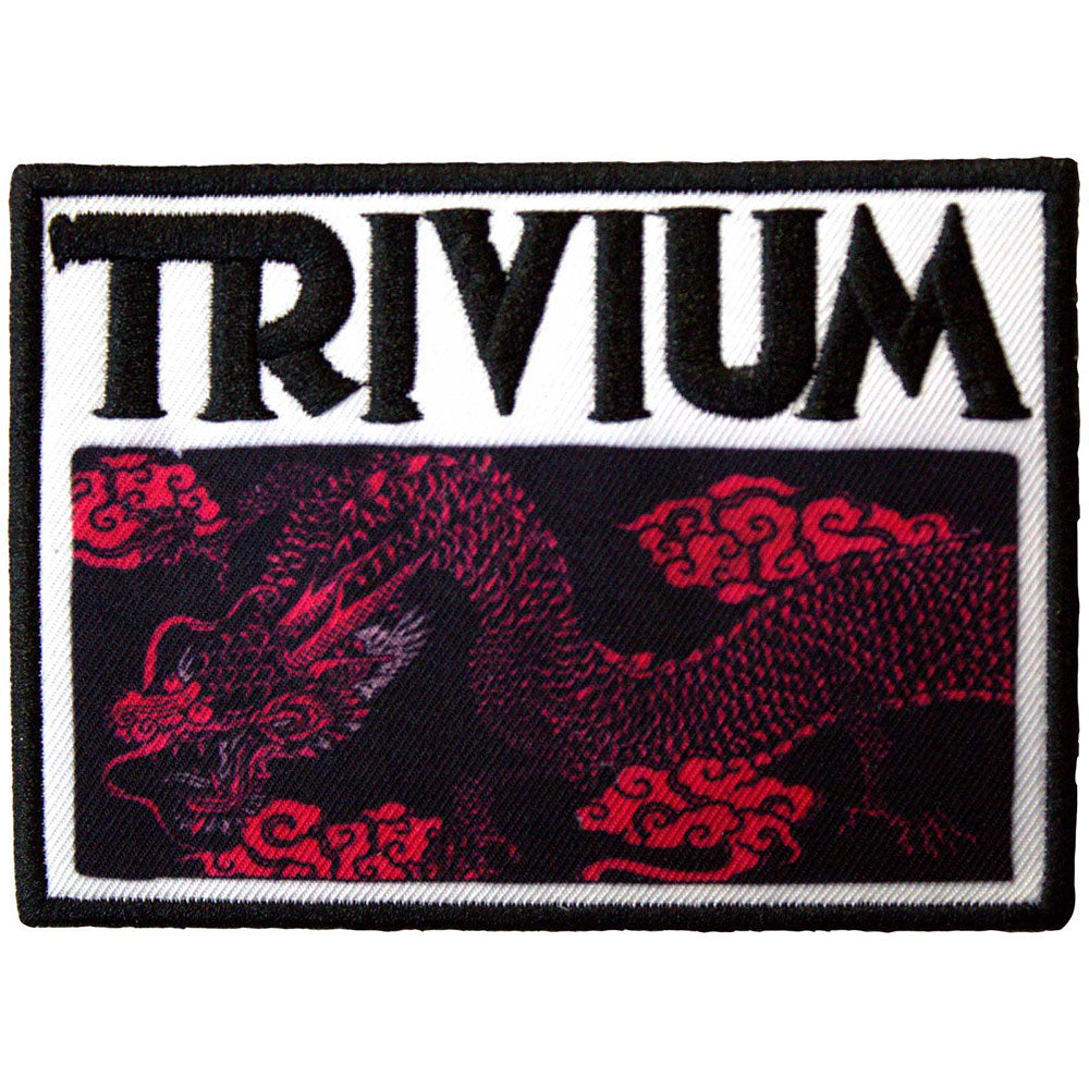 Trivium Deadmen & Dragons Silhouette Woven Patch Front