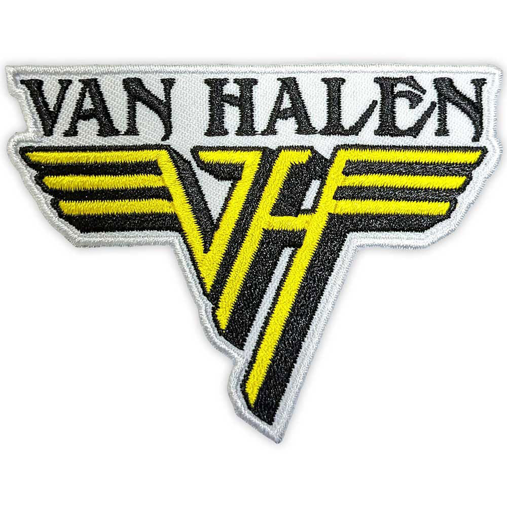 Van Halen Text & Yellow Logo Woven Patch Front