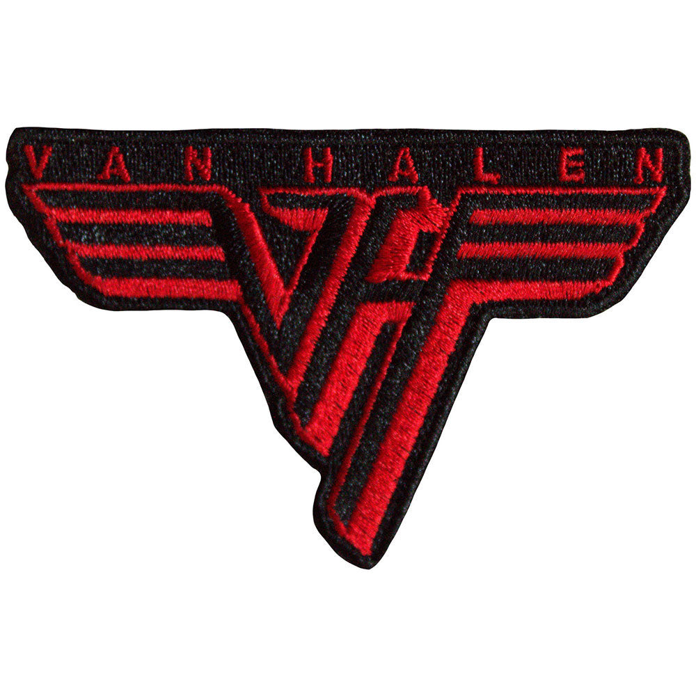 Van Halen Classic Red Logo Woven Patch Front