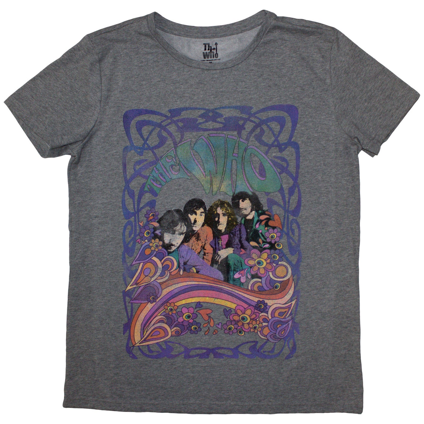 Who Psych Floral T-shirt Front