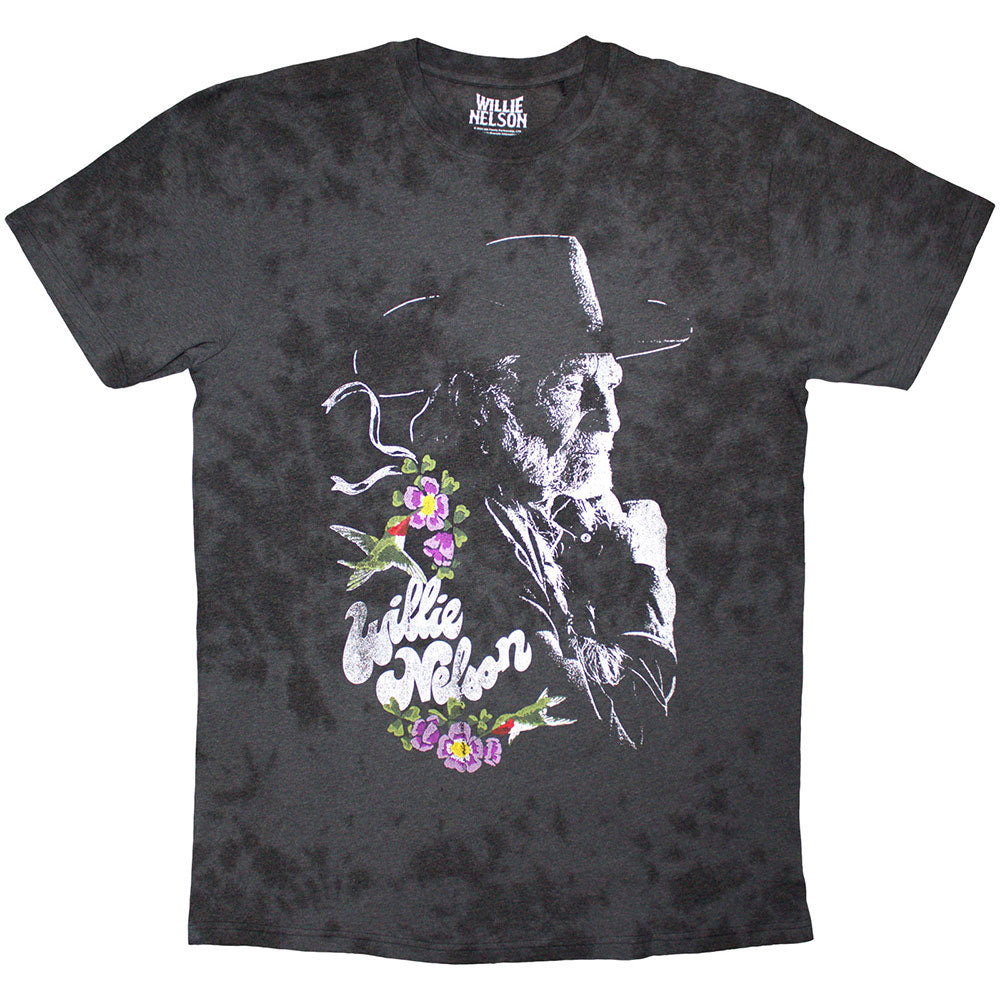 Willie Nelson Floral T-shirt Front