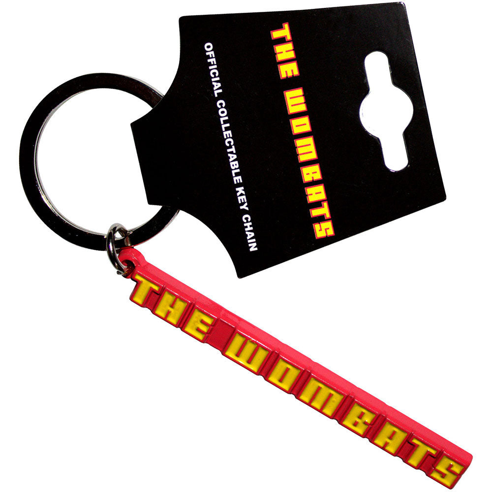 Wombats Logo Metal Key Chain Front