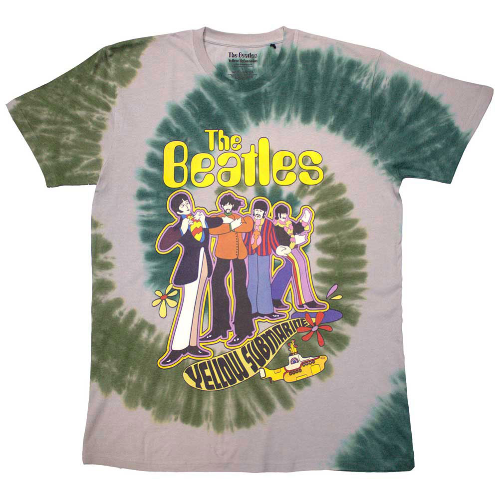 Beatles Yellow Submarine Band In Line T-shirt Front