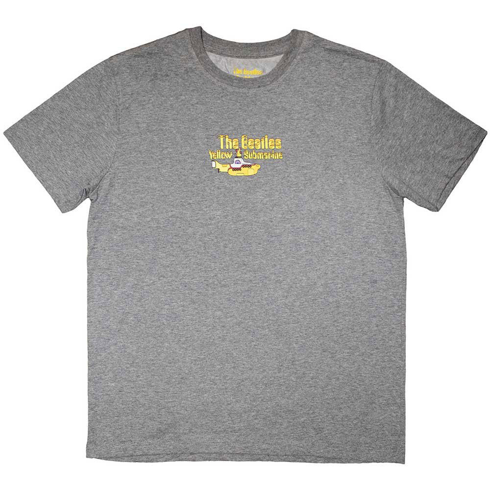 Beatles Yellow Submarine Mini Sub & Logo T-shirt Front