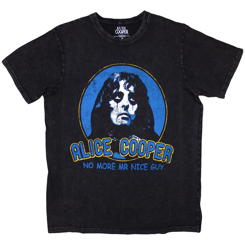 Alice Cooper No More Mr Nice Guy Stone Wash T-shirt Front