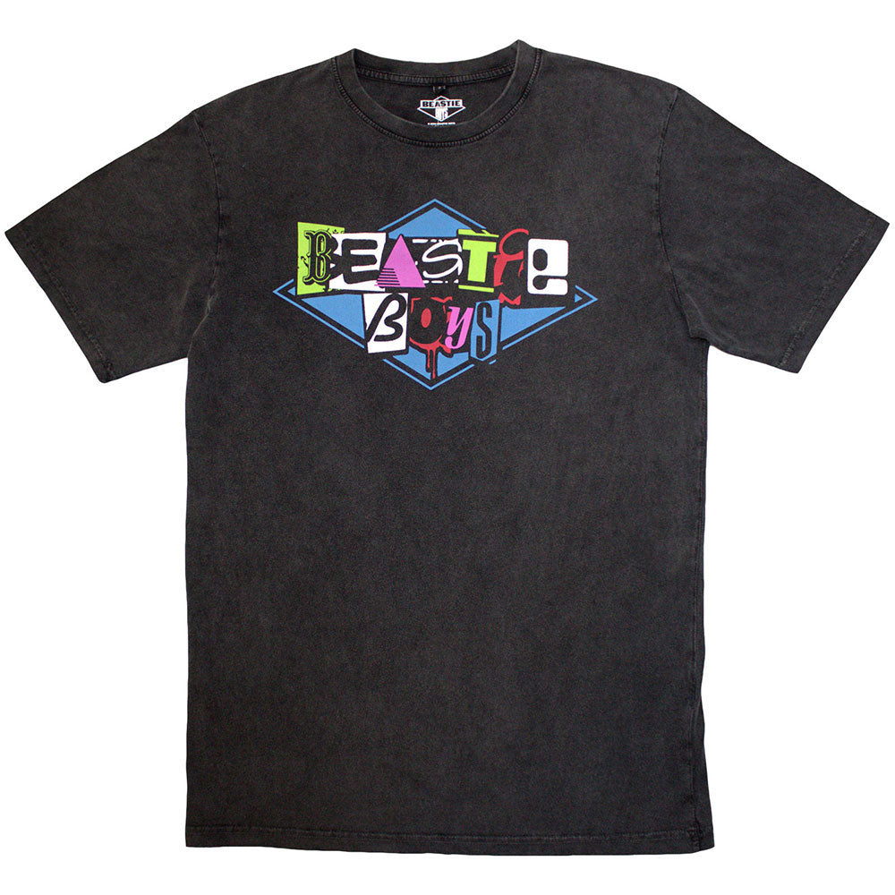 Beastie Boys Multicolour Logo Stone Wash T-shirt Front