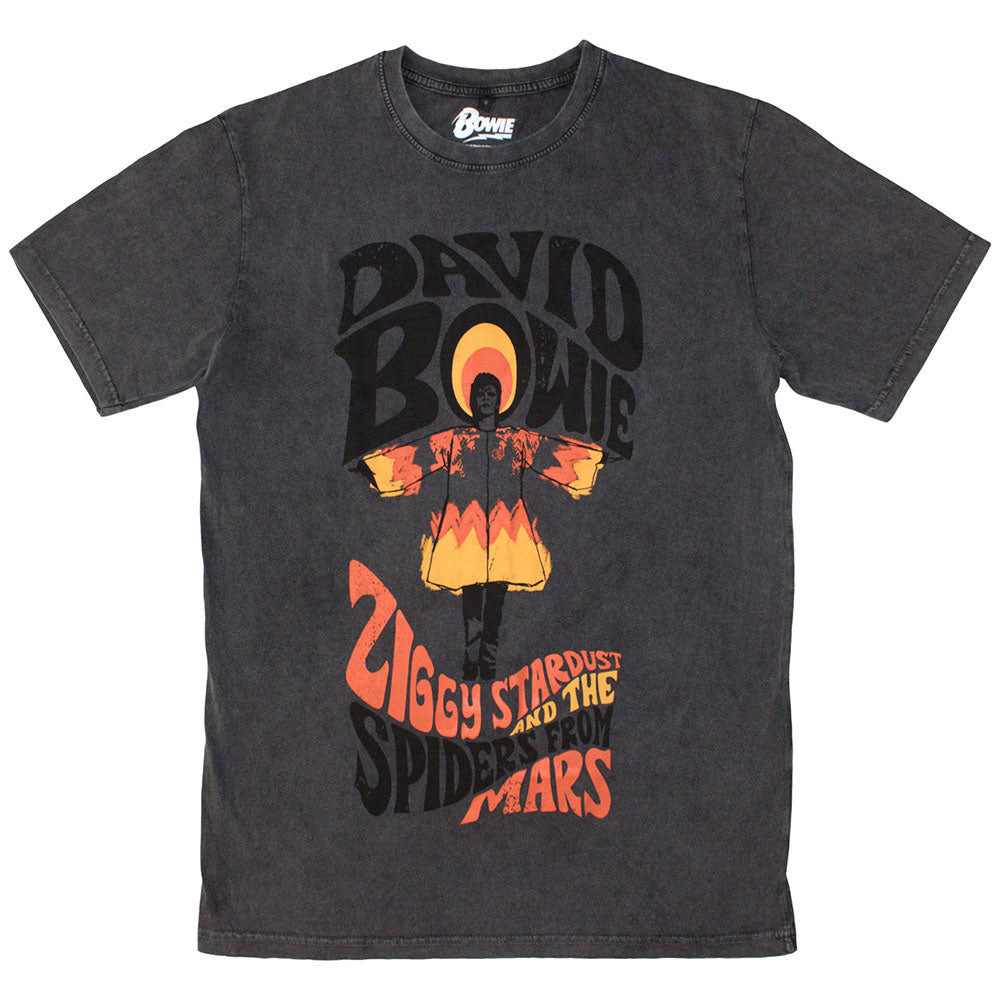 David Bowie Ziggy Stardust Stone Wash T-shirt Front