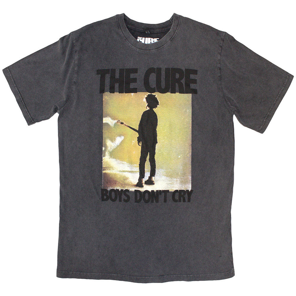 Cure Boys Don't Cry Box Stone Wash T-shirt Front