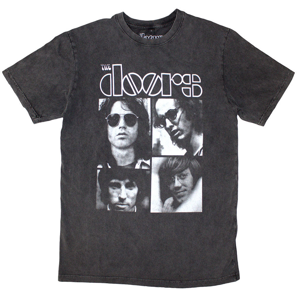 Doors Squares Stone Wash T-shirt Front