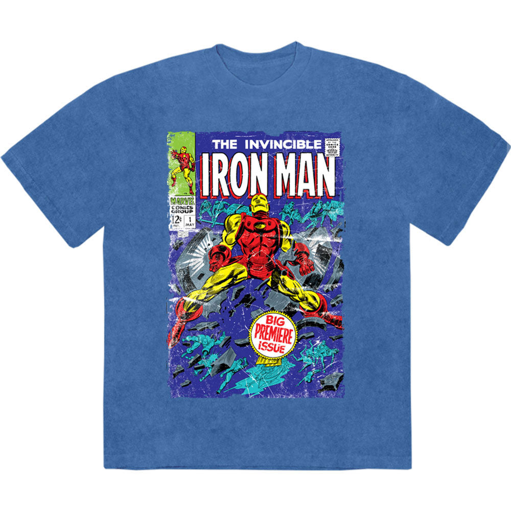 Marvel Comics The Invincible Iron Man Stone Wash T-shirt Front