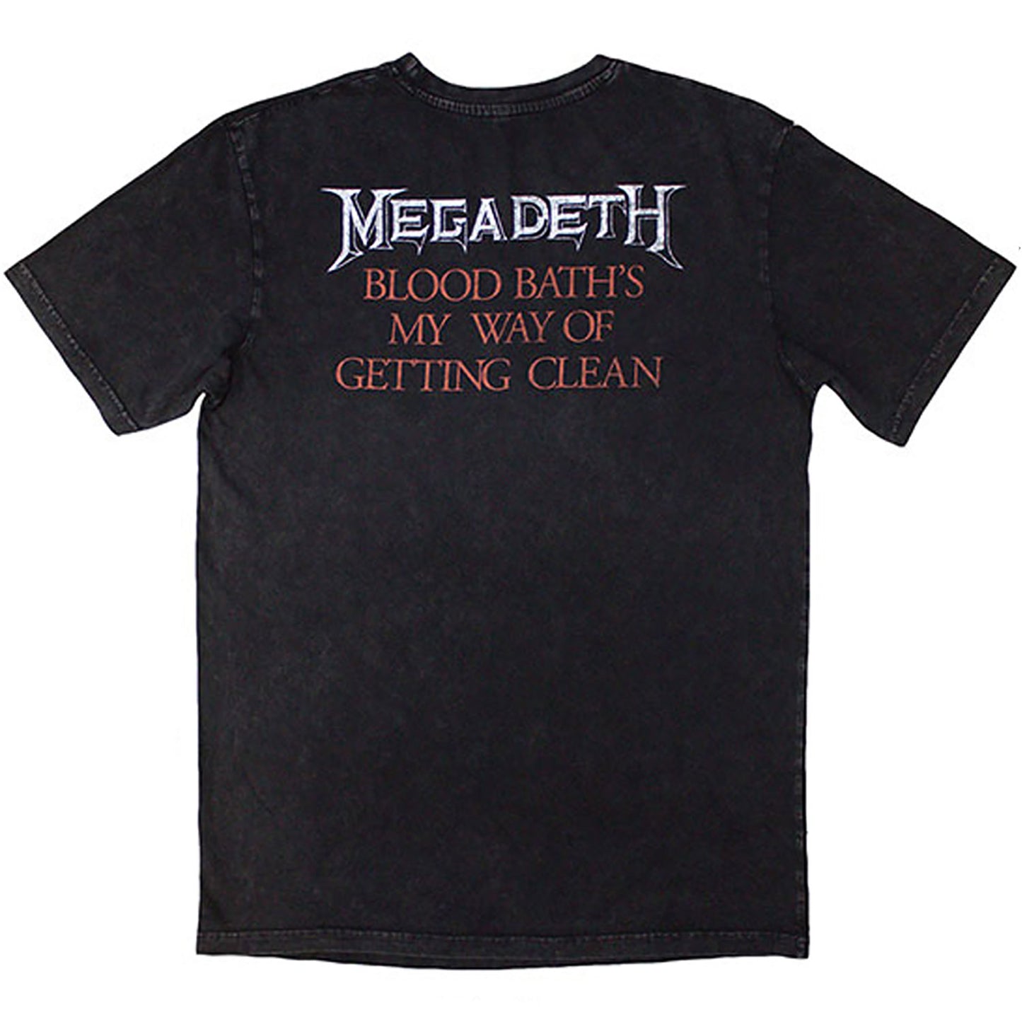 Megadeth Black Friday Stone Wash T-shirt Back