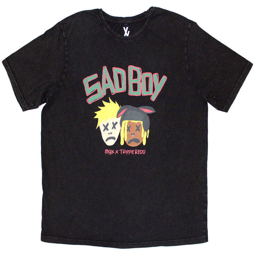 Machine Gun Kelly (Music) Sad Boy Stone Wash T-shirt Front