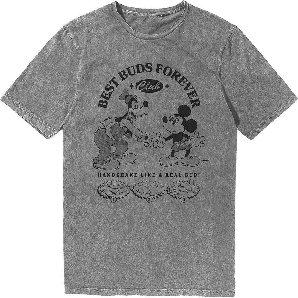 Disney Mm Best Buds Forever Club Stone Wash T-shirt Front