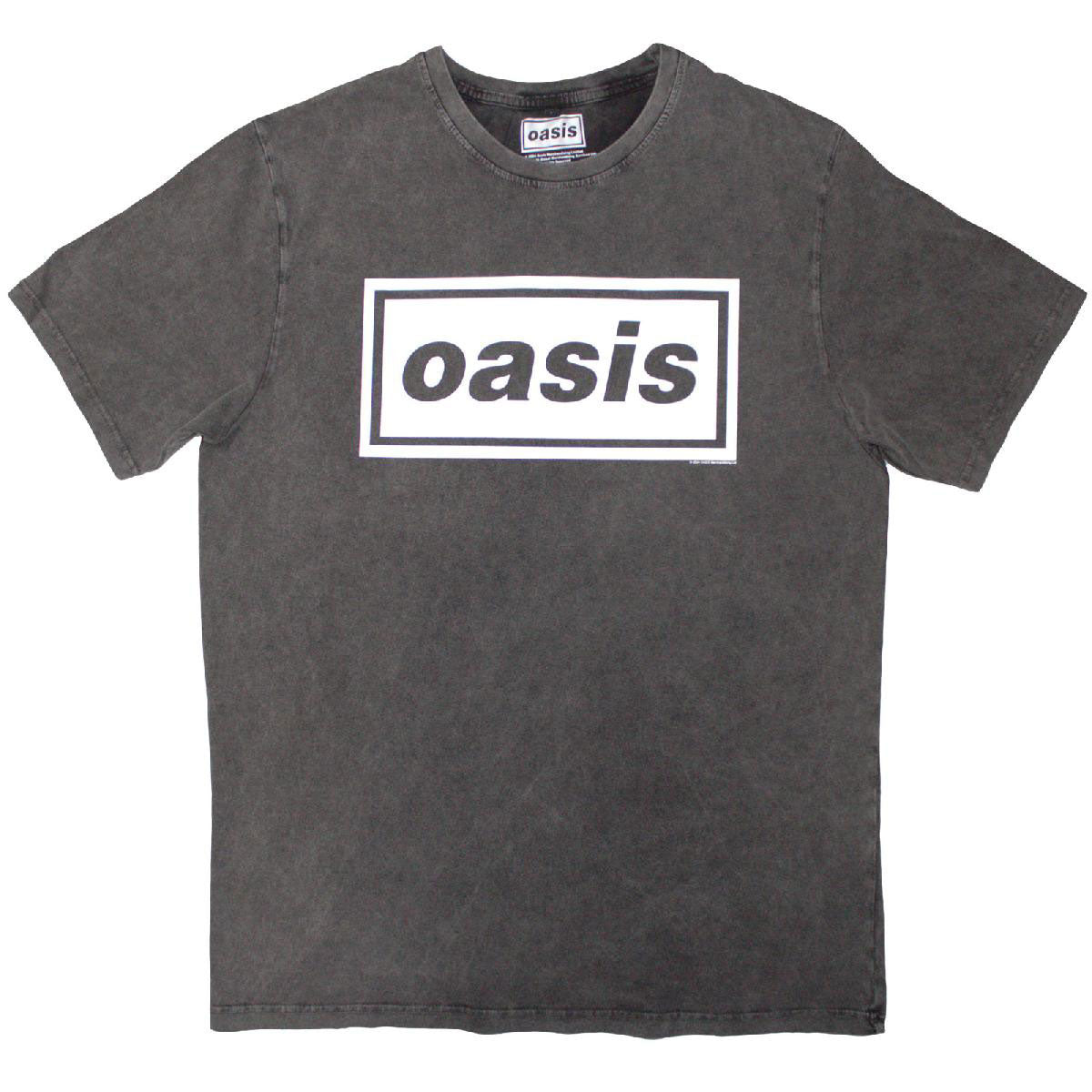 Oasis Decca Logo Stone Wash T-shirt Front