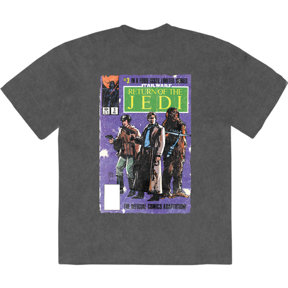 Star Wars Return Of The Jedi Comic Stone Wash T-shirt Front