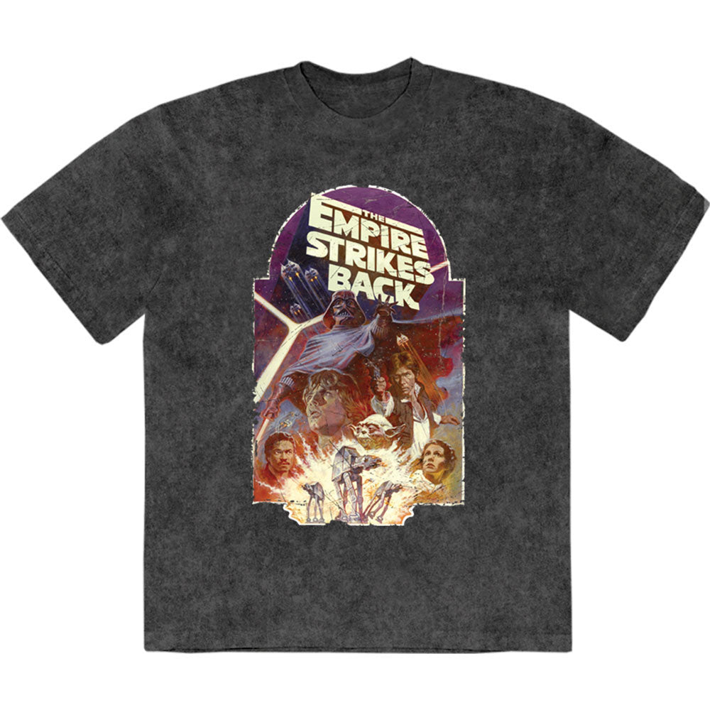 Star Wars The Empire Strikes Back Explosion Stone Wash T-shirt