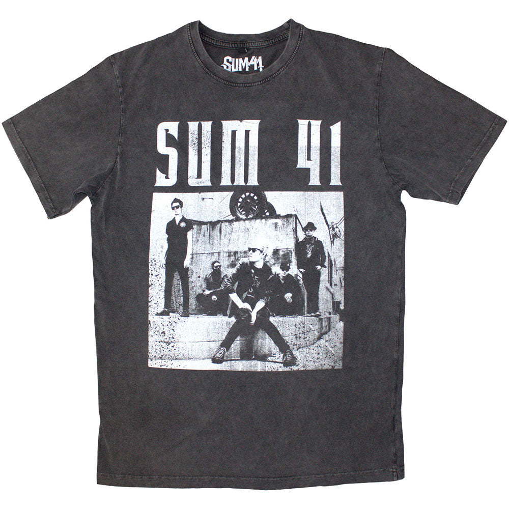 Sum 41 Box Photo Stone Wash T-shirt Front