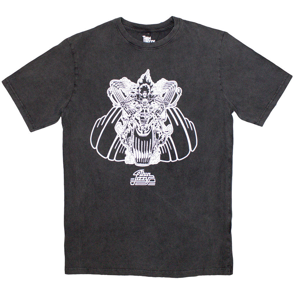 Thin Lizzy Rocker Stone Wash T-shirt Front