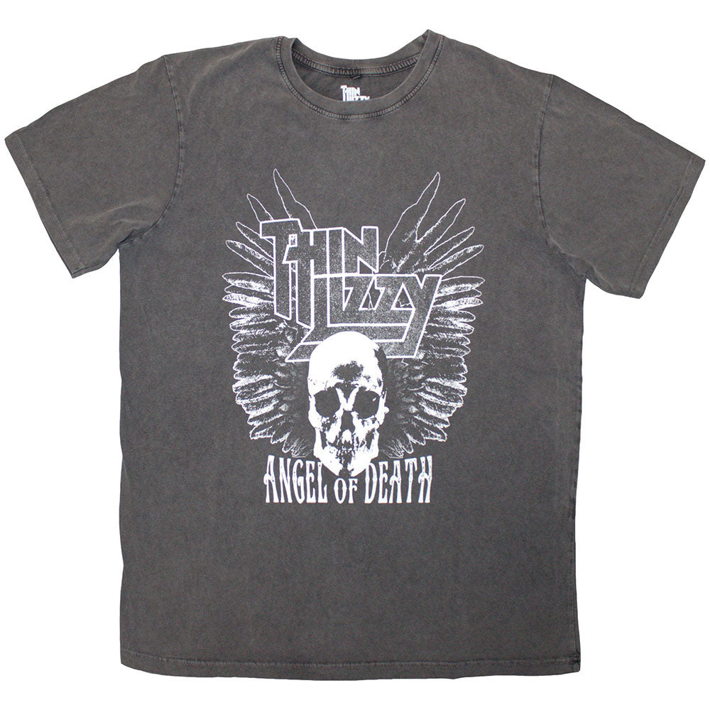 Thin Lizzy Angel Of Death Stone Wash T-shirt Front