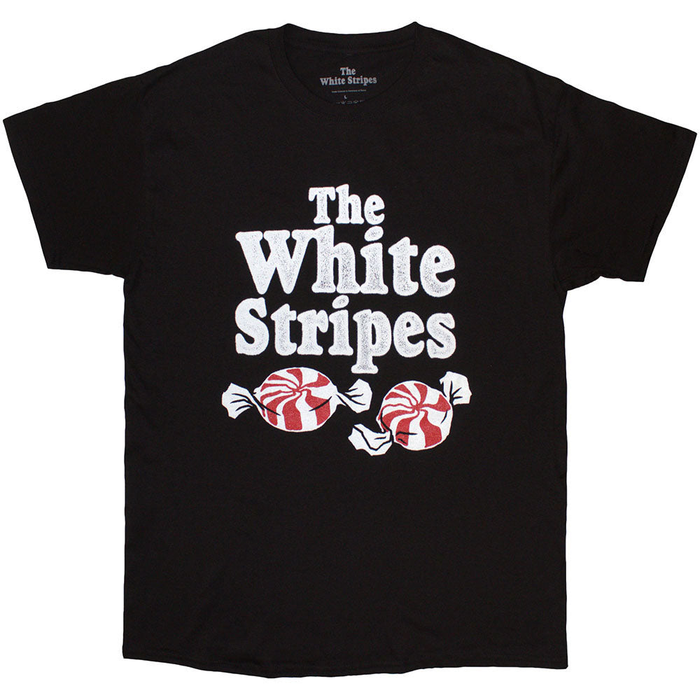 White Stripes Peppermints T-shirt Front