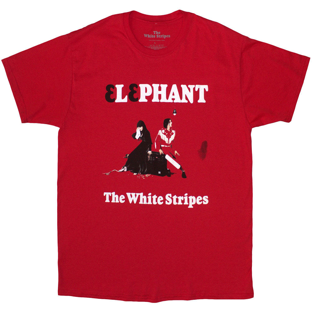 White Stripes Elephant T-shirt Front