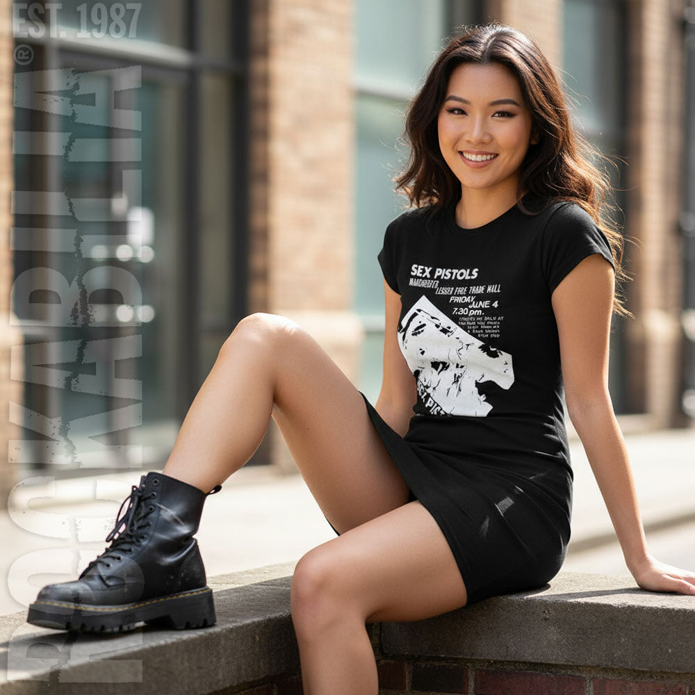 Sex Pistols Manchester Flyer Work Dress Alt 2