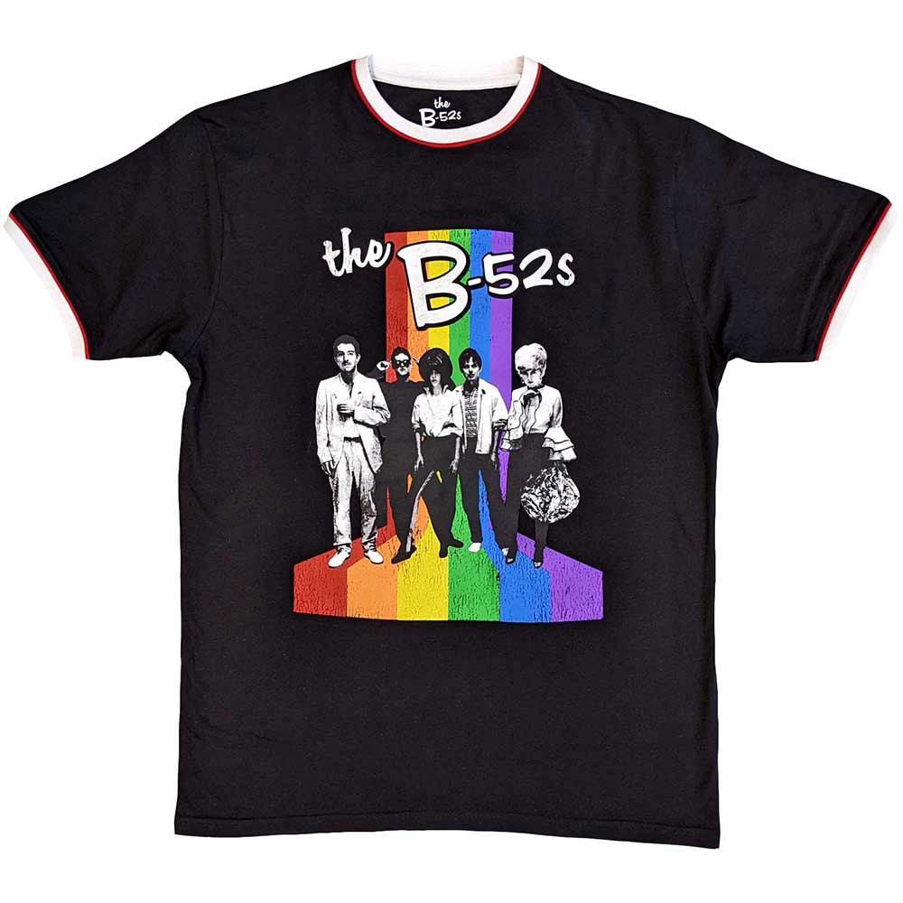 B-52s Rainbow Stripes T-shirt Front