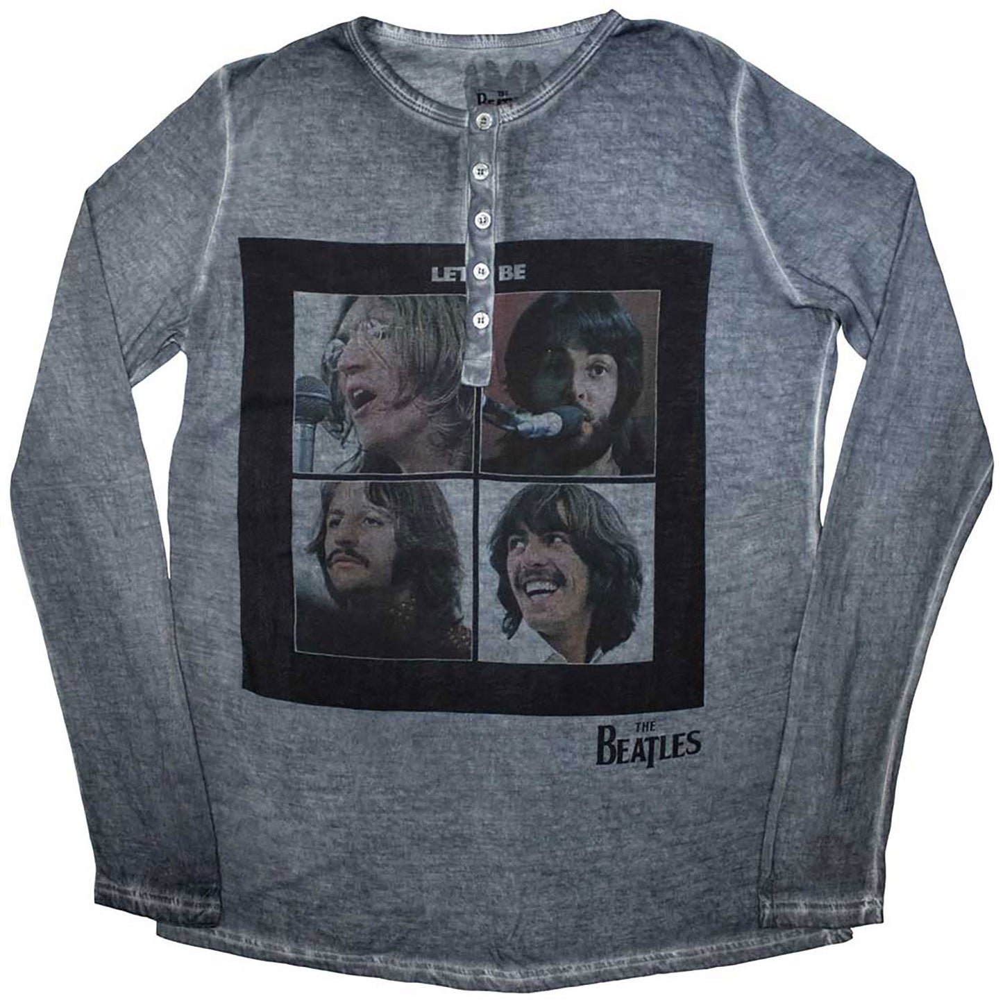 Beatles Let It Be Stone Wash Stone Wash Long Sleeve