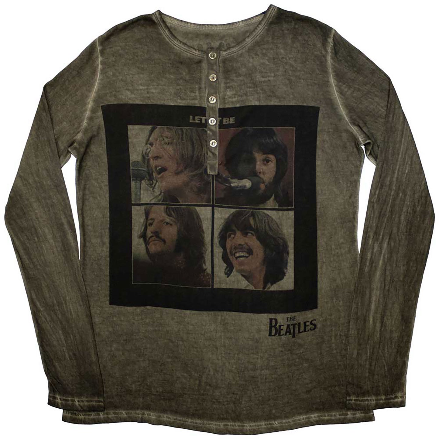 Beatles Let It Be Stone Wash Stone Wash Long Sleeve