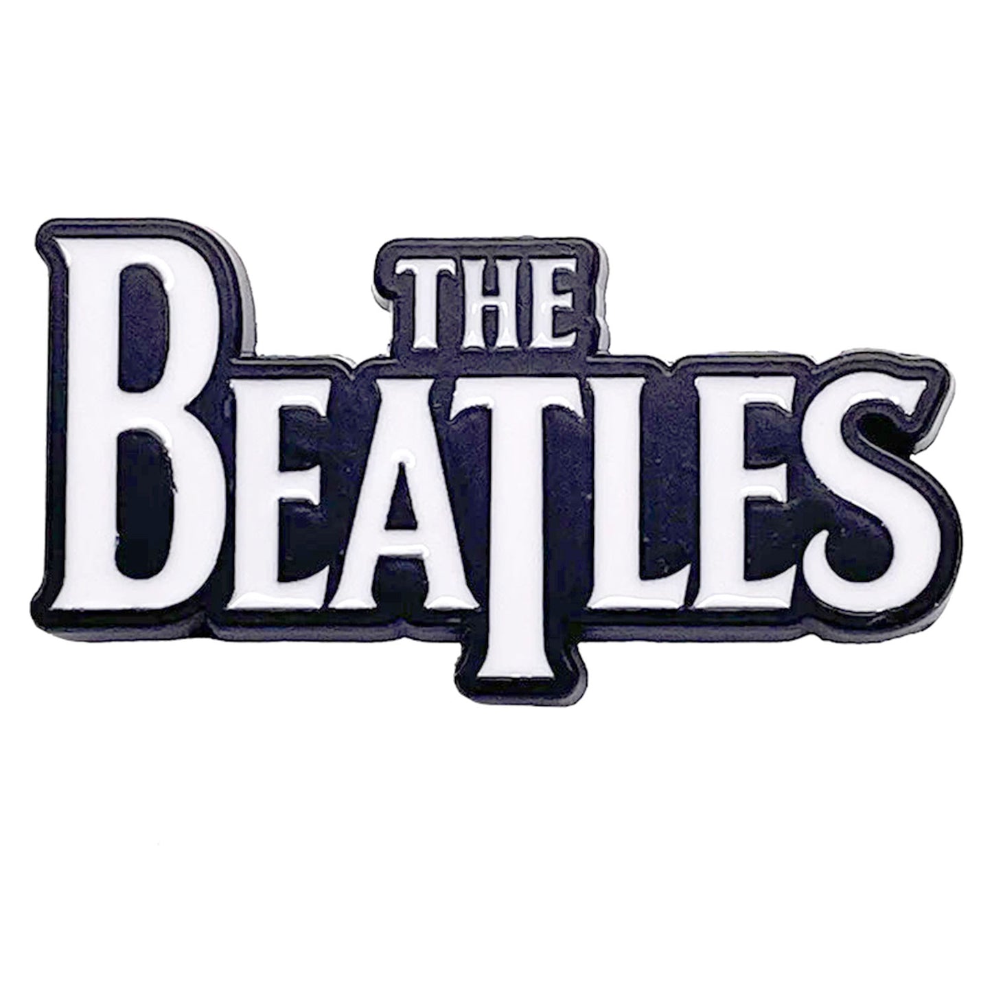 Beatles White Drop T Logo Magnet Front