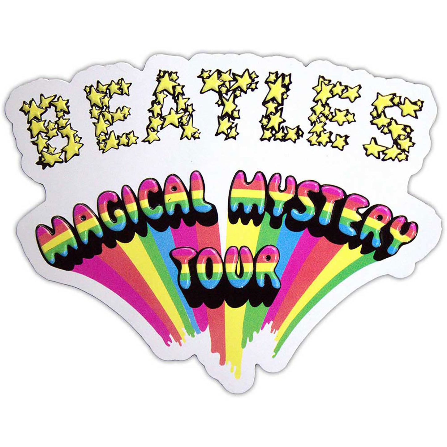 Beatles Magical Mystery Tour Logo Embossed Magnet Front