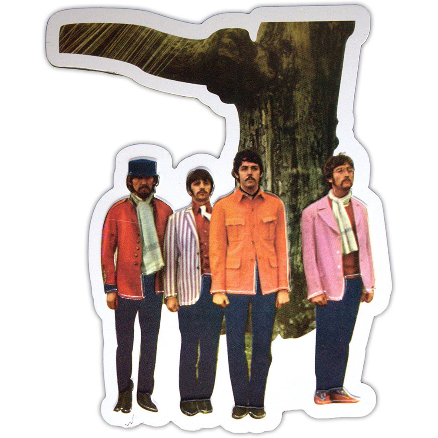 Beatles Strawberry Fields Forever Embossed Magnet Front