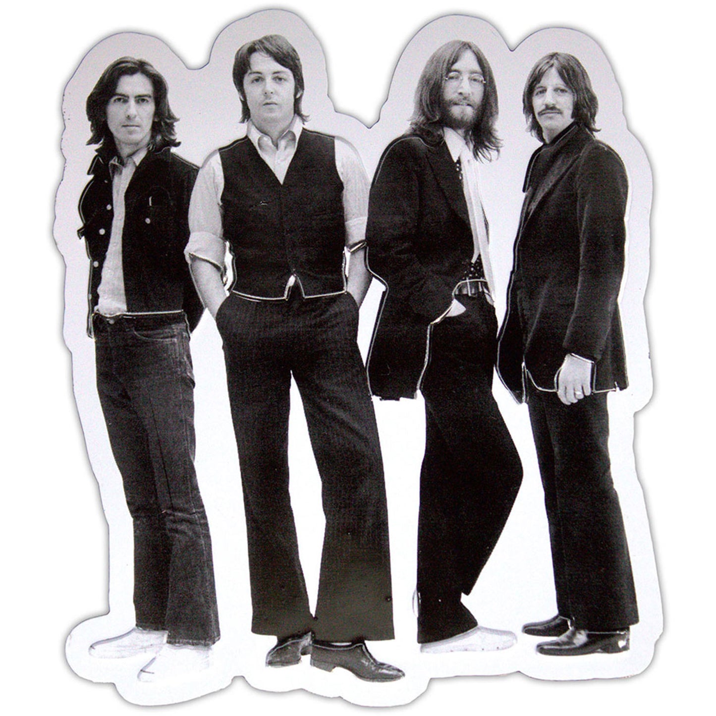 Beatles White Album Iconic Image Embossed Magnet Front