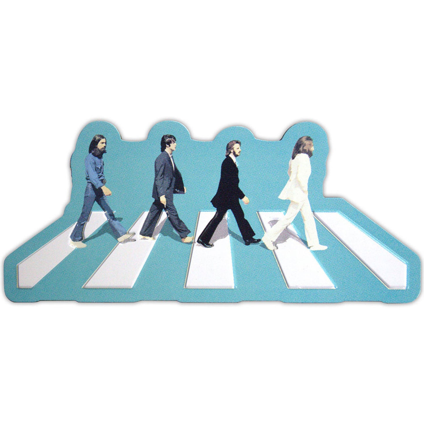 Beatles Abbey Road Crossing Embossed Magnet Front