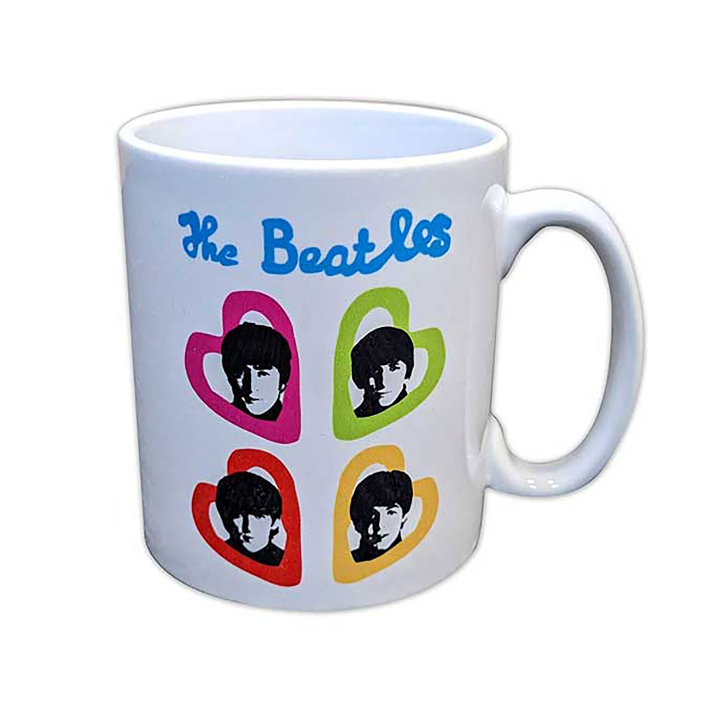 A Hard Day's Night Headshot Hearts Coffee Mug