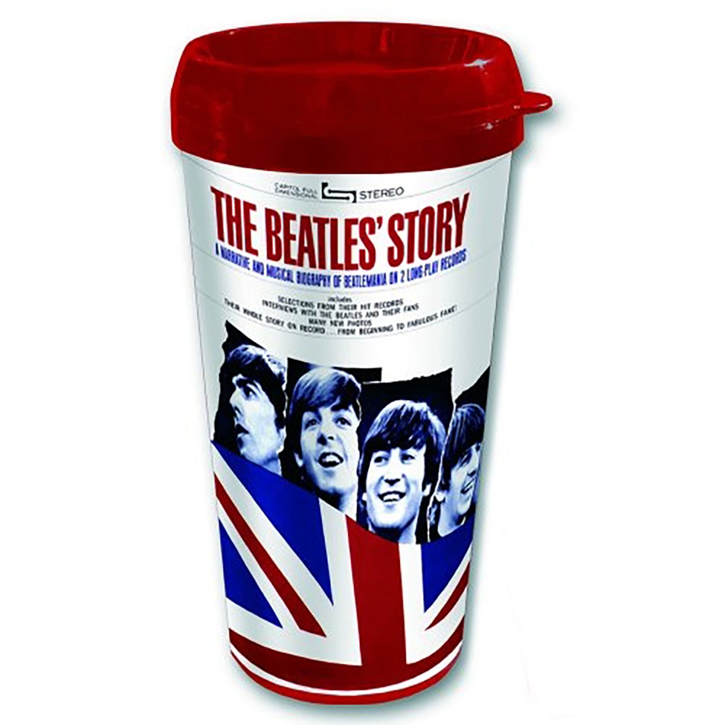 The Beatles Story Travel Mug Front