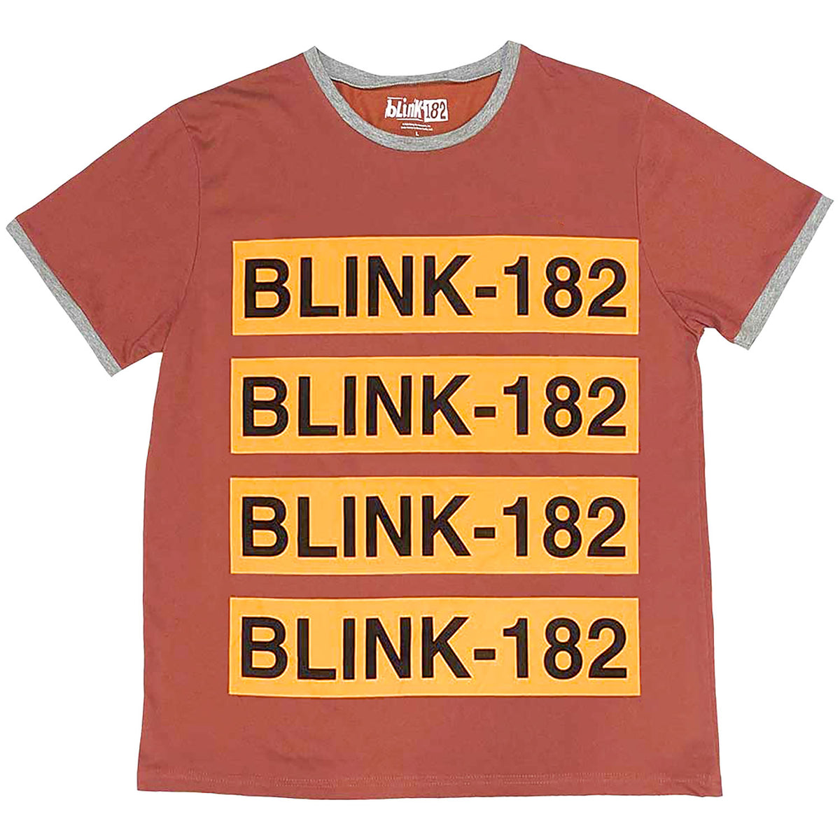 Blink 182 Logo Repeat T-shirt Front