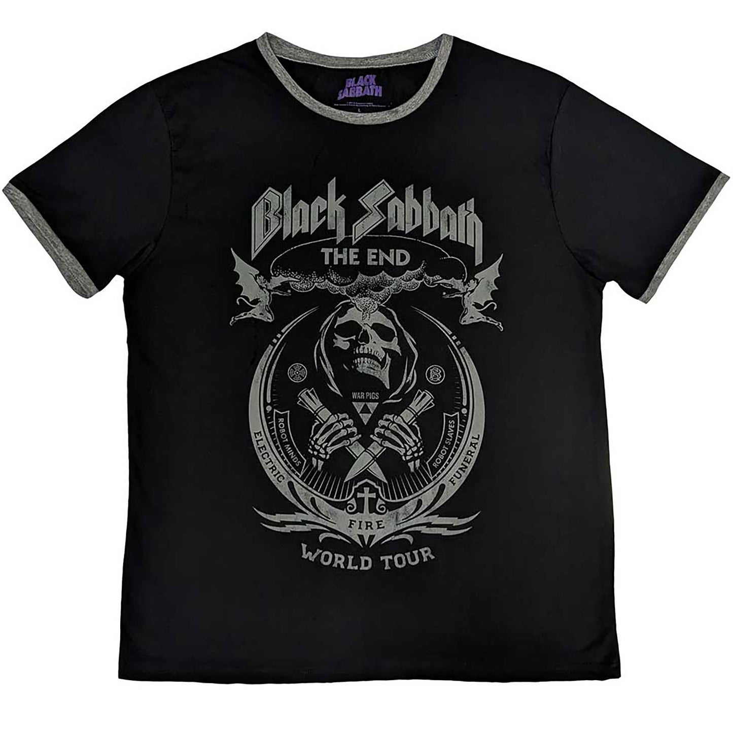 Black Sabbath The End Mushroom Cloud T-shirt Front