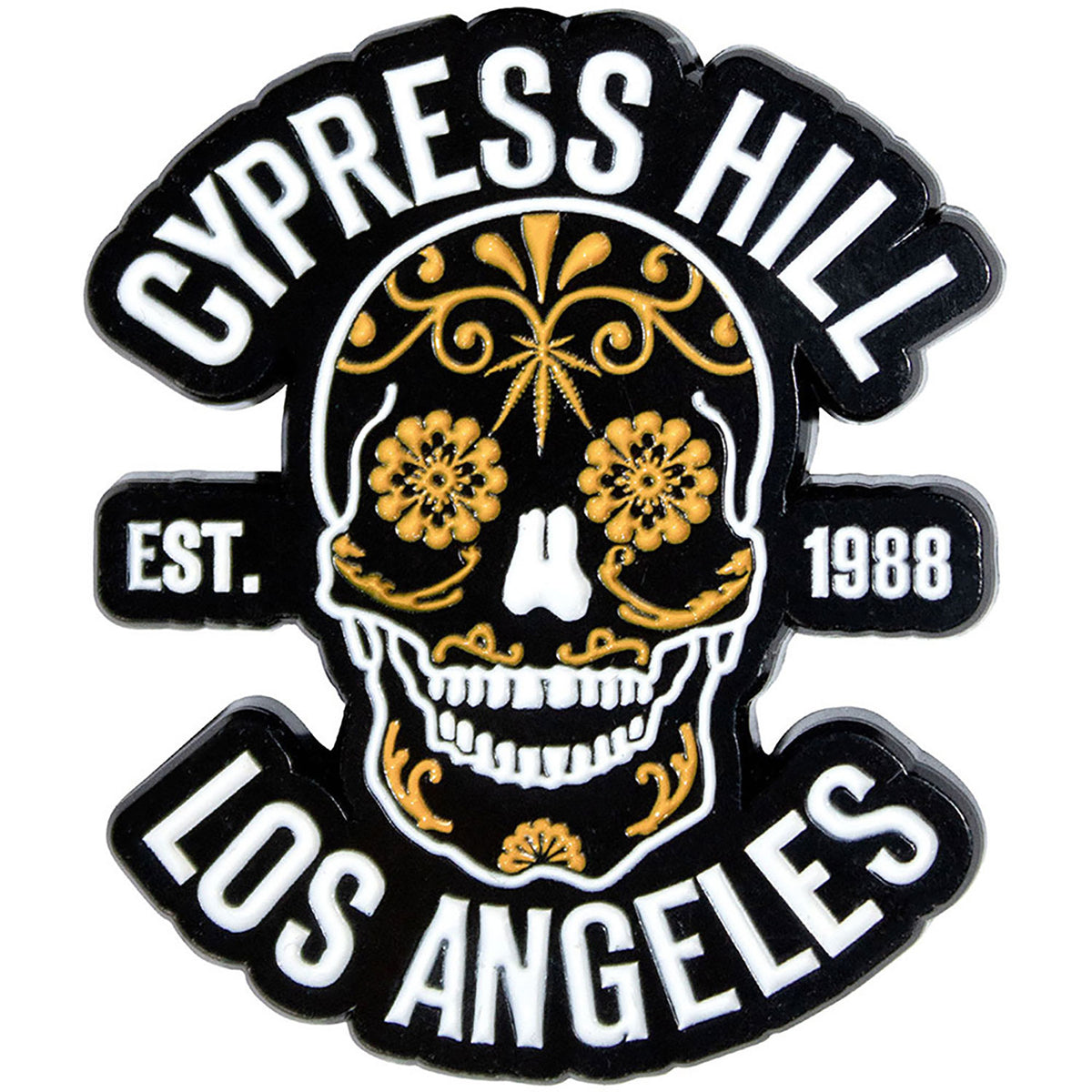 Cypress Hill Los Angeles 1988 Pewter Pin Badge Front