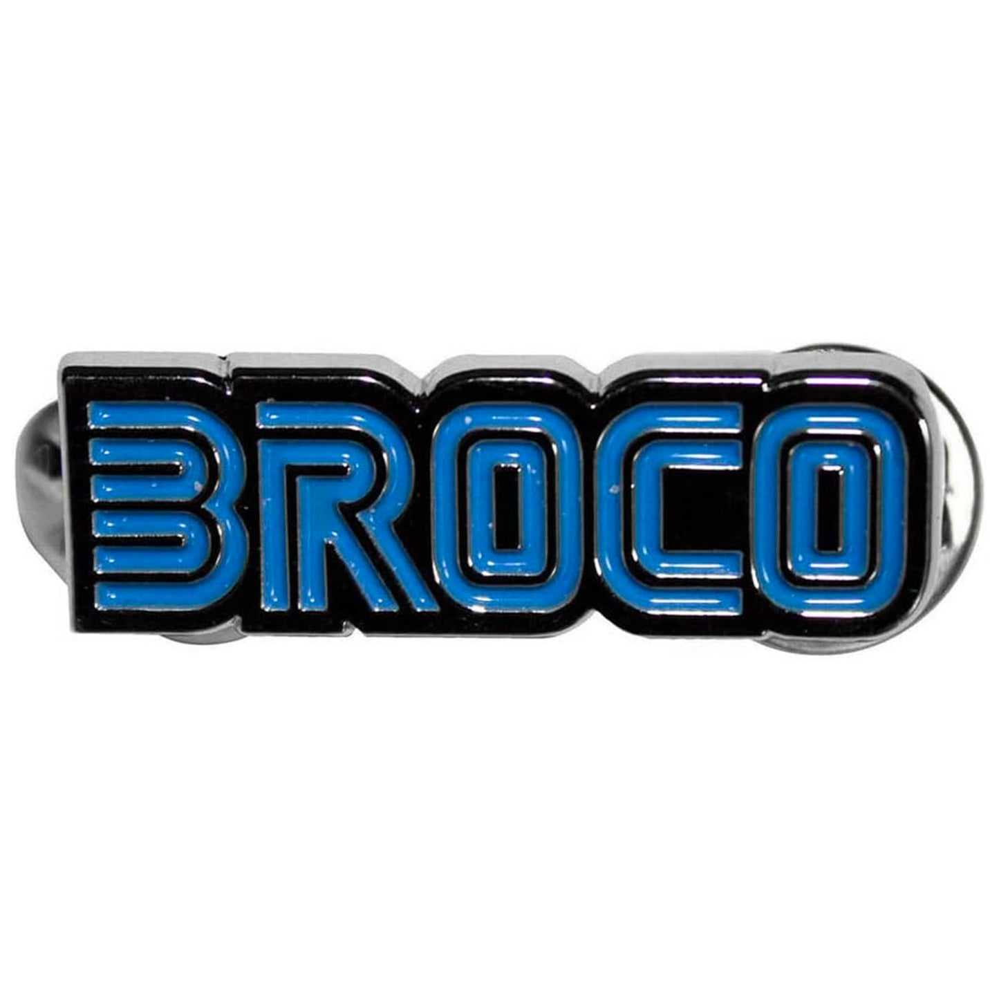 Don Broco Blue Logo Pewter Pin Badge Front