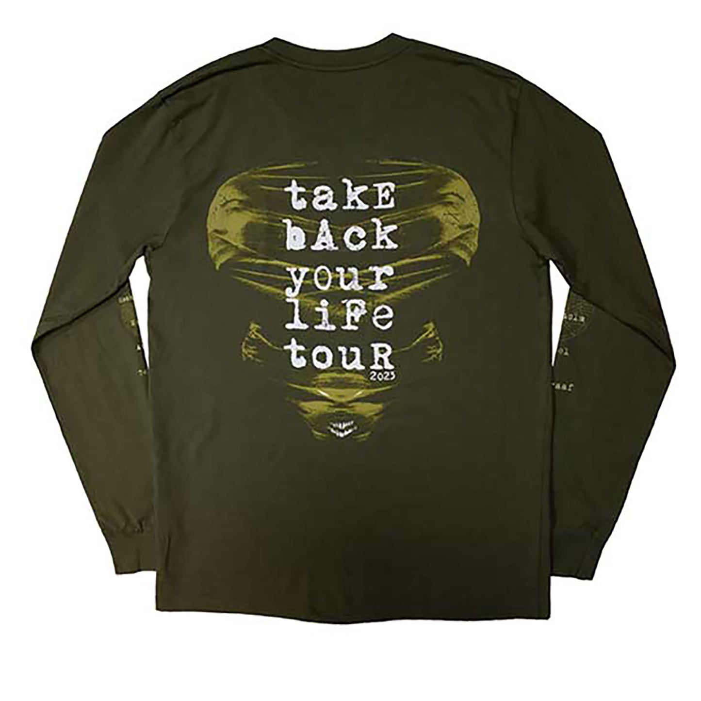 Disturbed European Tour '23 Take Back Long Sleeve Back