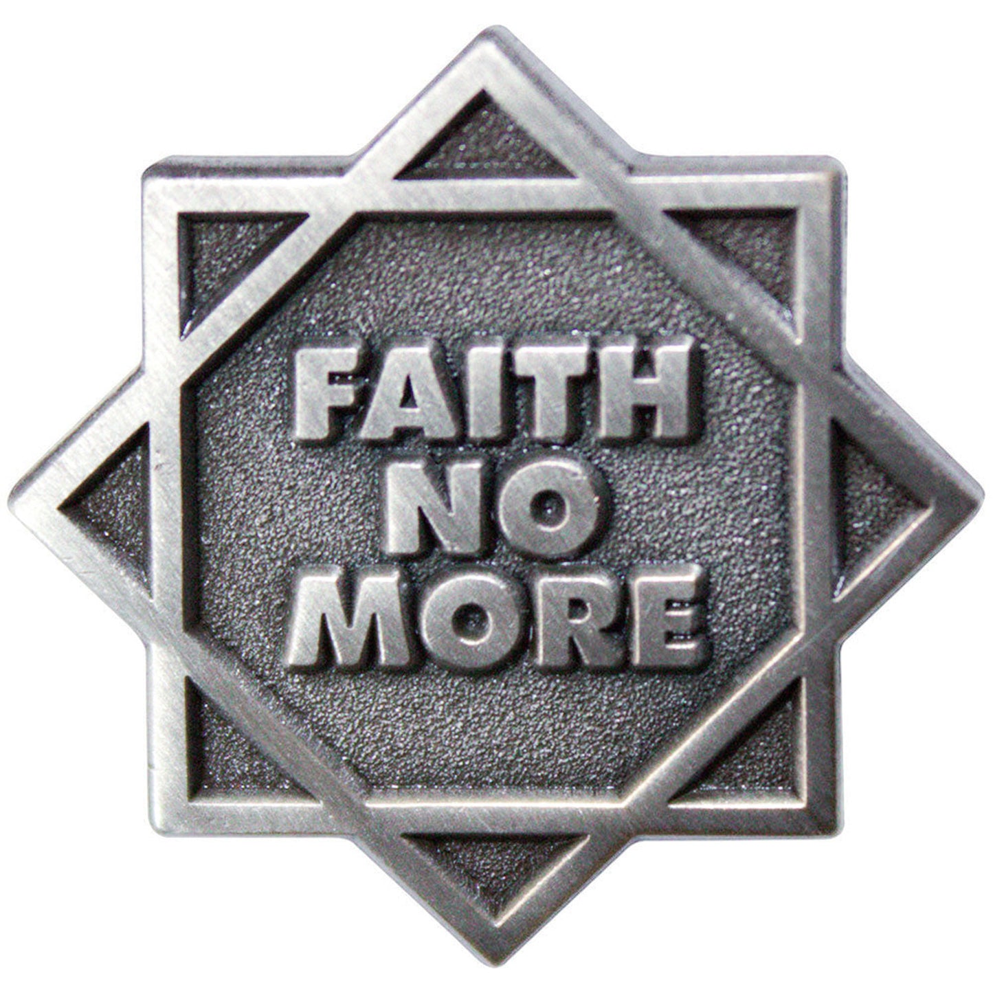 Faith No More Star Logo Pewter Pin Badge Front