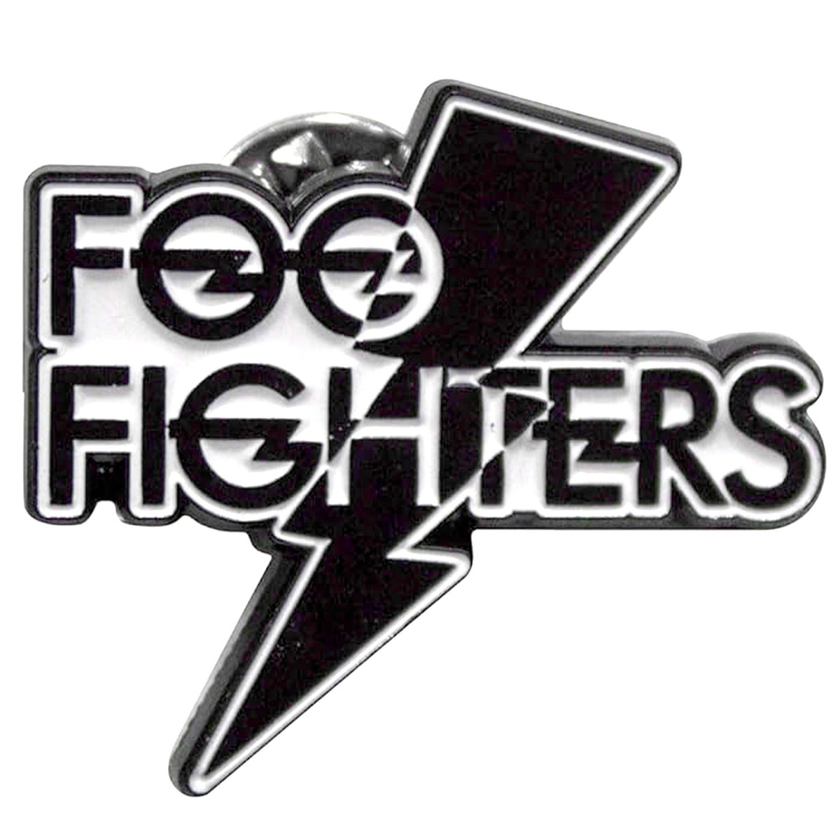 Foo Fighters Flash Logo Pewter Pin Badge Front