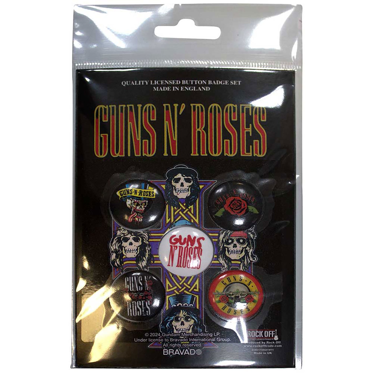 Guns N Roses Bullet Logo 2 Collector Items Front