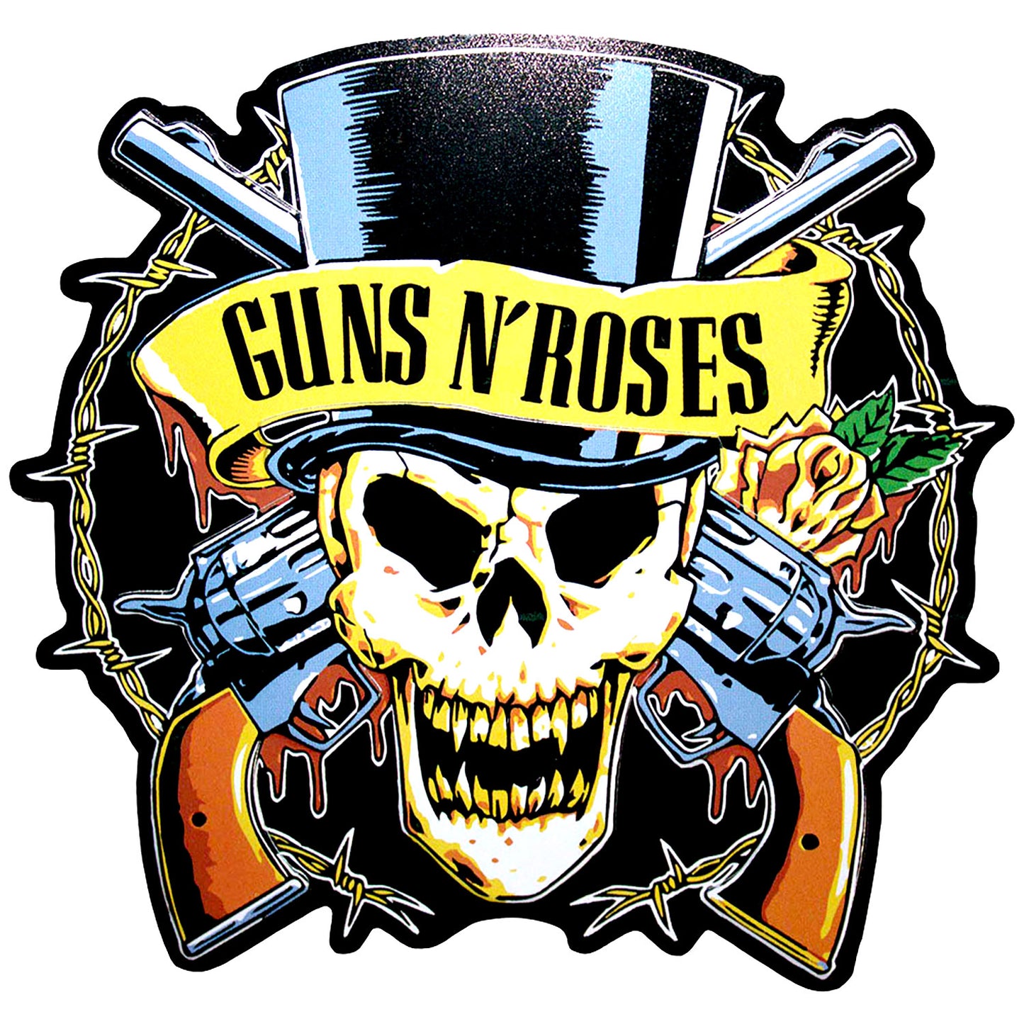 Guns N Roses Top Hat Magnet Front