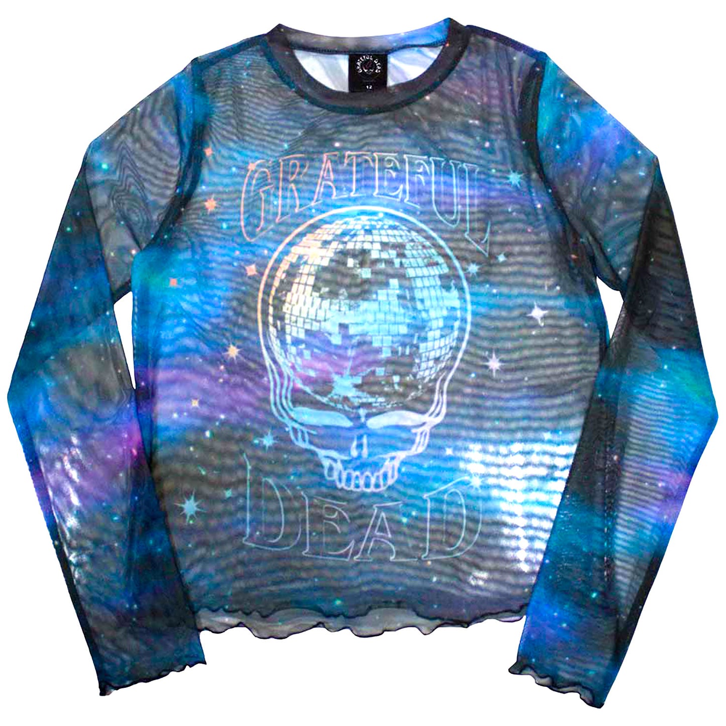 Grateful Dead Stealy Glitter Ball Girls Jr Long Sleeve Front
