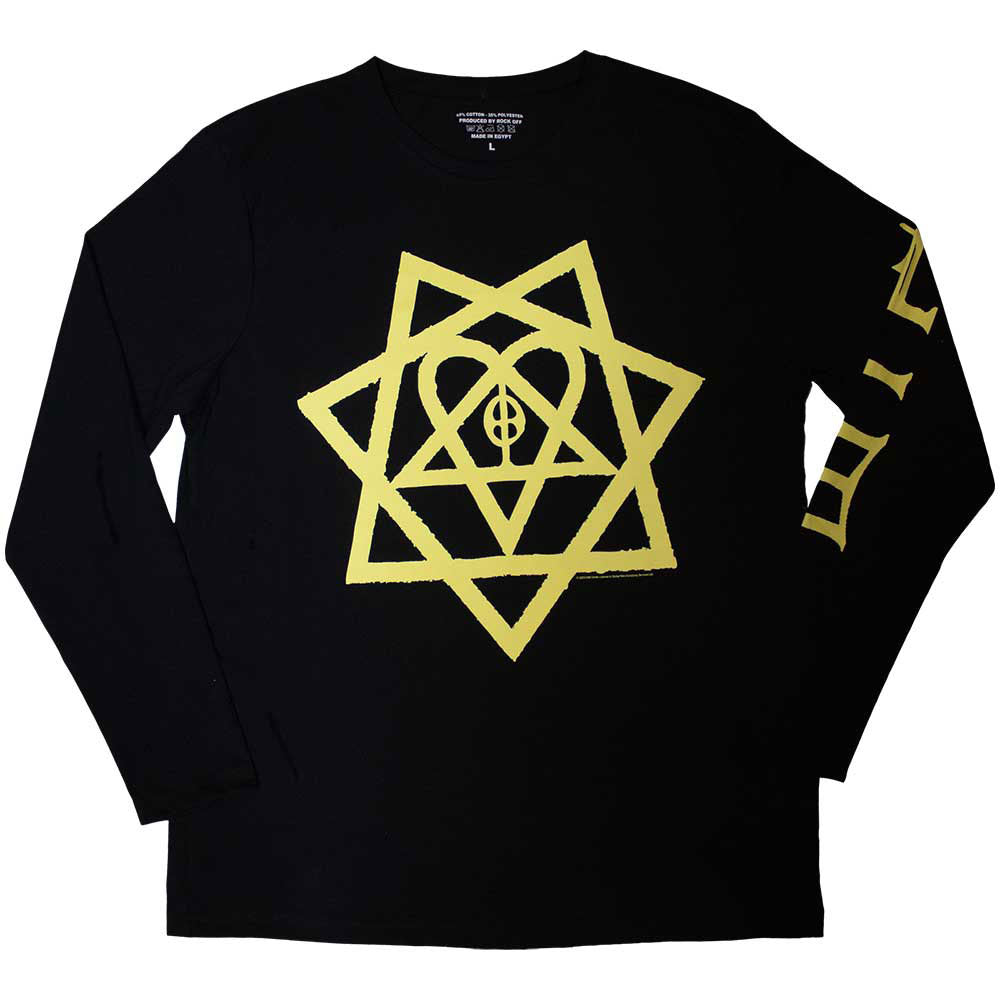 HIM Heartagram Honeycomb Long Sleeve Front