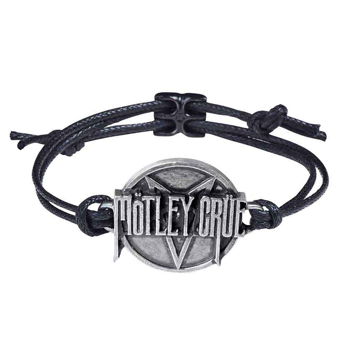 Motley Crue Pentagram Logo Wristband Front