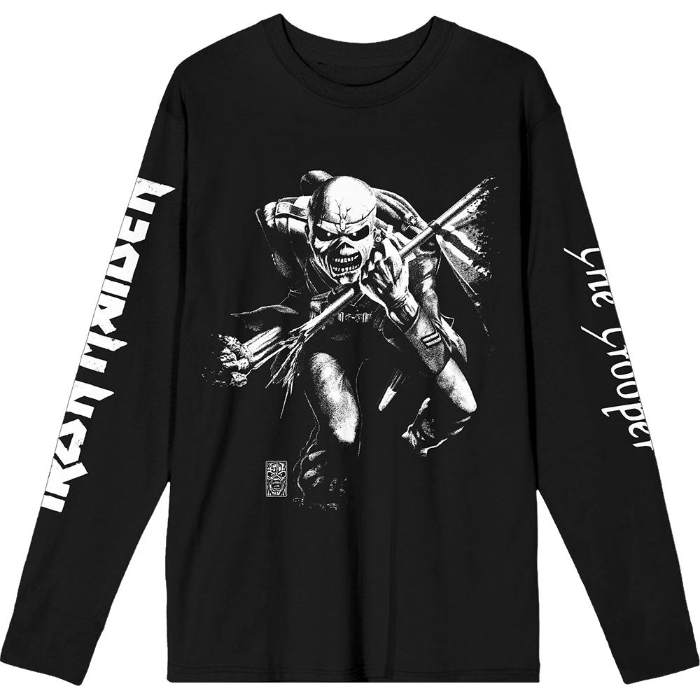 Iron Maiden 50 Trooper Isolated Long Sleeve Front